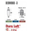 Мешок спальный Redwood -3 темно-серый, кокон, левая молния, 80х220см, 23086