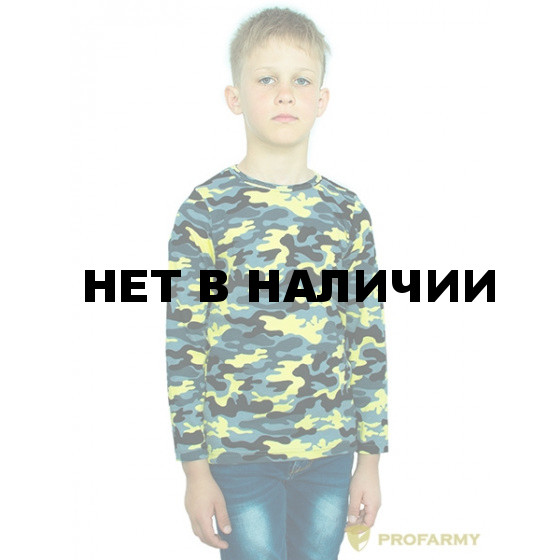 Футболка детская Yellow Camo длинный рукав