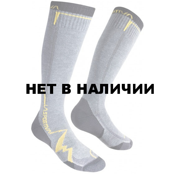 Носки MOUNTAIN SOCKS LONG Grey/Yellow, 29QGY