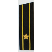 Погоны ВМФ вышитые Капитан 3 ранга повседневные на китель со скосом