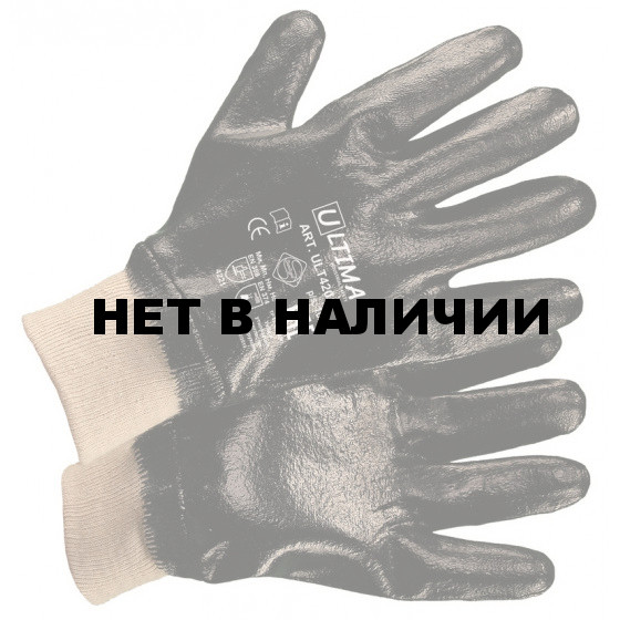 Перчатки с нитриловым покрытием, манжета, обливные ULT420