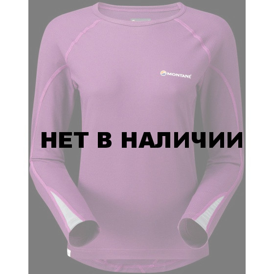 Футболка женская BIONIC L/S ZIP NECK, XS berry/silver, FBLZNBERA0