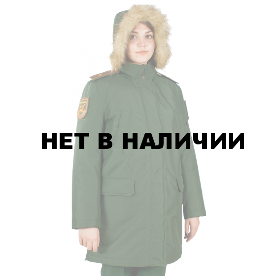 Куртка женская всесезонная МПА-82 (ткань рип-стоп мембрана) зеленая