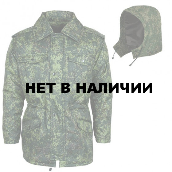 Куртка зимняя М4 цифровая флора оксфорд с капюшоном