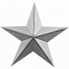 Знак различия Звезда малая серебряная металл
