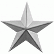 Звезда 13 мм металл серебро