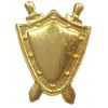 Эмблема на погоны Прокуратура золото металл малая 17х13