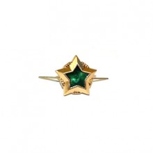 Знак различия Звезда ФССП малая золотая металл
