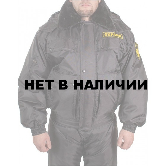 Куртка зимняя СВЯТОГОР черная (оксф, файб)