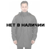Куртка демисезонная под офисную форму черная воротник стойка (рип-стоп/черная)