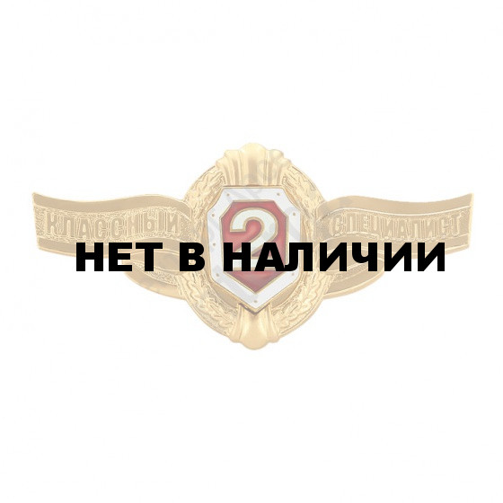 Нагрудный знак Классность р/с ВВ МВД 2 металл