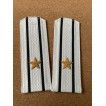 Погоны Береговая охрана ПС ФСБ вышитые Капитан 3 ранга парадные на белую рубашку