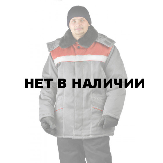 Куртка зимняя УРАЛ цвет: светло-серый