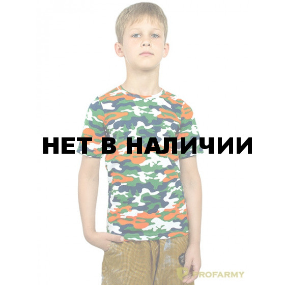 Футболка детская Orange Camo длинный рукав