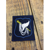 Нашивка на рукав с липучкой Командование ВВС 300 приказ синий голубой кант вышивка шелк