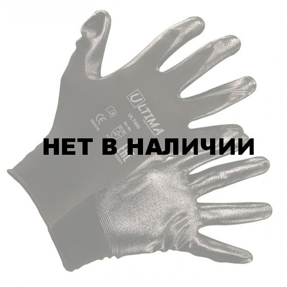 Перчатки нейлоновые с нитриловым покрытием ладони и кончиков пальцев ULT880 (кор144пары/уп12 пар)