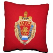 Подушка сувенирная Московский уголовный розыск вышитая