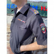 Костюм Полиция мужской офисный НОВОГО ОБРАЗЦА короткий рукав ткань габардин