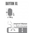 Коврик Dayton XL черный, 197х70х10 см, 41007