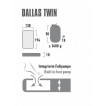 Коврик Dallas Twin citronelle, 194x138x10, 41033