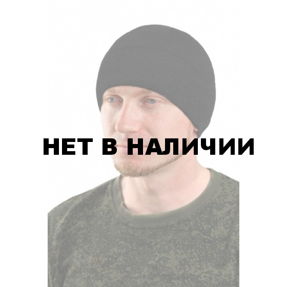 Шапка черная полушерстянаяна флисе класс 12
