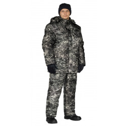 Костюм зимний СКАНДИН куртка/полукомб. цвет:, камуфляж Дымка, ткань : Алова