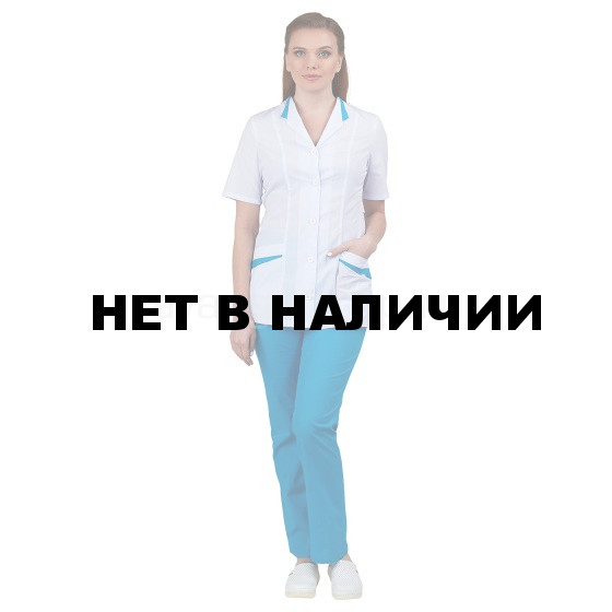 Комплект одежды медицинской женской Лиза plus size (блуза и брюки)