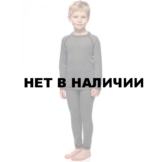 Термобелье футболка с длинным рукавом детская BASK kids MERINO WOOL U SLEEVE серая