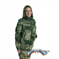 Куртка РОСГВАРДИЯ (флис-330/оксфорд, цвет зеленый мох)