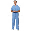 Комплект одежды медицинской мужской универсальный(блуза и брюки (голубой))