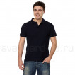 Рубашка-поло с манжетами, 200 г/м.кв., 100% хлопок (цв.темно-синий)