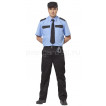 Рубашка охранника, короткий рукав, цвет голубой