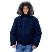 Куртка мужская на поясе Аляска-Премиум темно-синяя