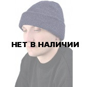 Шапка трикотажная темно-синяя, двойная вязка, 6 класс
