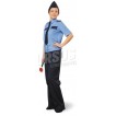 Рубашка женская Охрана (кор. рукав) голубая с т-синим