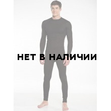 Термобельё в комплекте (фуфайка. кальсоны) EcoDry RealMan (чёрный.) 