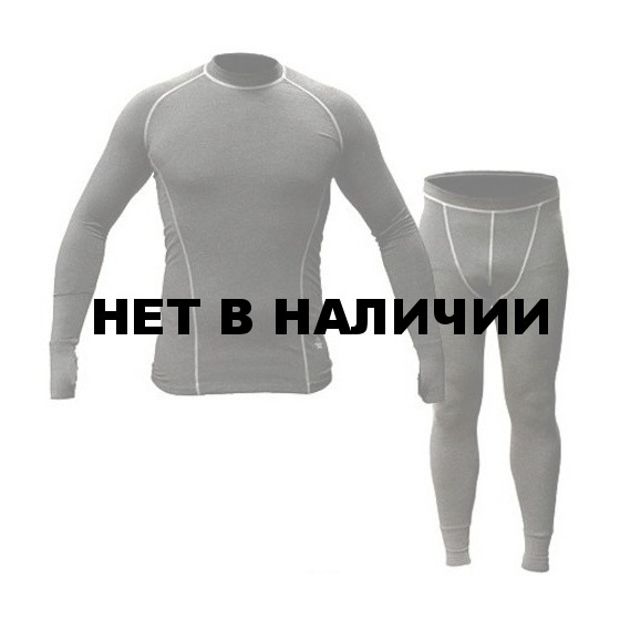 Термобельё в комплекте (фуфайка. кальсоны) Hobo Pro DryWarm (Стрейч-флис) чёрный.