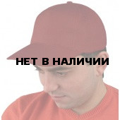Бейсболка бордовая