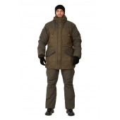 Костюм зимний «ГЕРКОН» куртка/брюки, цвет: олива/т.олива, ткань: Канада