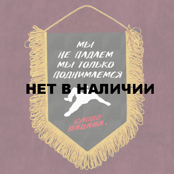 Подарочный вымпел "Мы не падаем мы только поднимаемся" Слово пацана