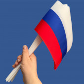 Комплект флажков России на палочке (10шт)
