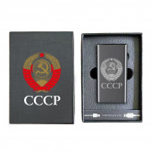 Электронная USB-зажигалка СССР в подарочной коробке