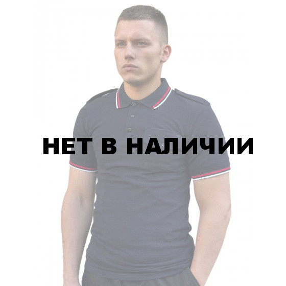 Футболка-поло темно-синяя универсальная
