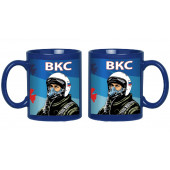 Синяя керамическая кружка ВКС