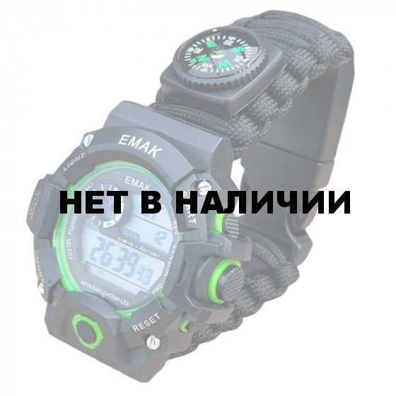Мужские наручные тактические часы Emak (Черные)