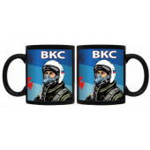 Черная керамическая кружка ВКС