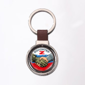 Двухсторонний брелок "Волонтер" Z (Коричневый)