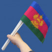 Комплект флажков Краснодарского края на палочке (10шт)