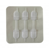 Адгезивные пластыри армейской аптечки для бесшовного сведения краев ран, в комплекте 3 шт (70 х 22 мм, белые)