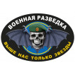 Автомобильная наклейка с символикой Военной разведки